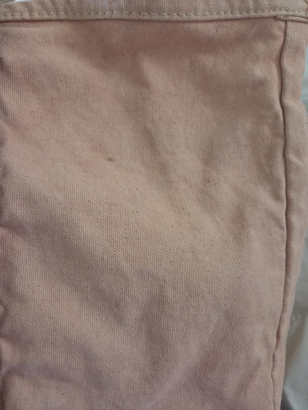 Lauren Ralph Lauren Salmon and Maroon Canvas Weekend Tote